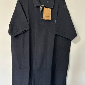 Men's Burberry London Short Sleeve XL Navy Blue Shirt
